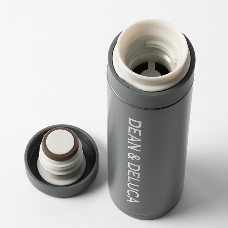 DEAN &amp; DELUCA Screw Bottle Ceramic Coated Gray 300ml