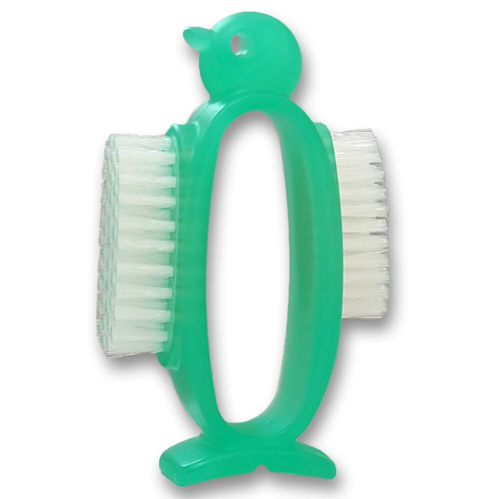 Azuma Industrial Nail Care Penguin Brush Set with Two Brush Types