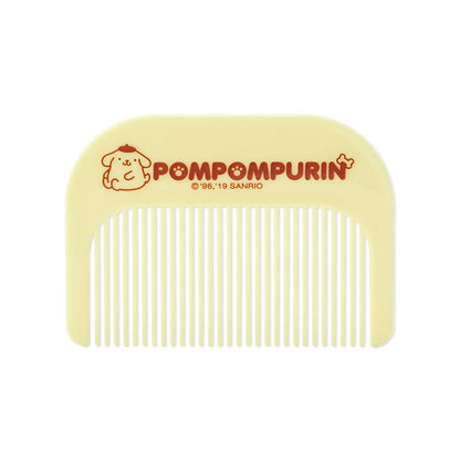 SANRIO Pompompurin Face Shaped Mirror and Comb Set