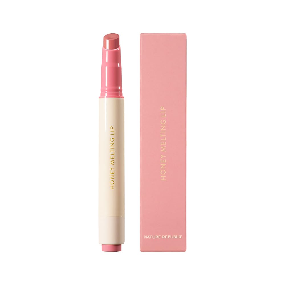 NATURE REPUBLIC Honey Melting Lip Glossy Lip Care Color Balm 02 Fig Milk
