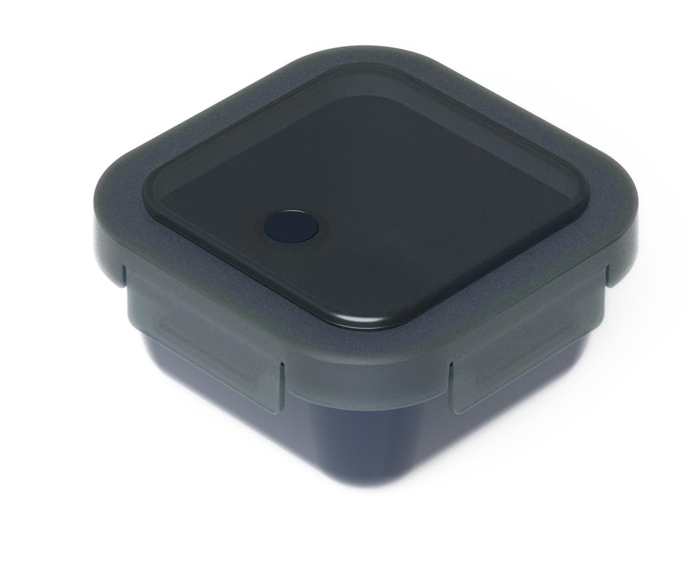 Asvel Bento Box with Integrated Seal 280ml Black Freezer Safe