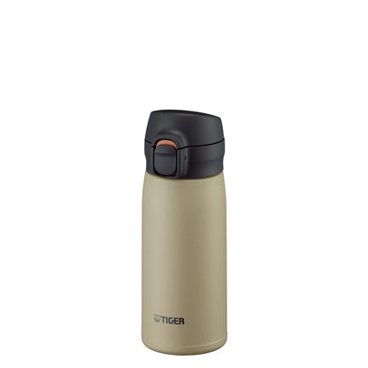 TIGER Stainless Steel Water Bottle 350ml with One-Push Design