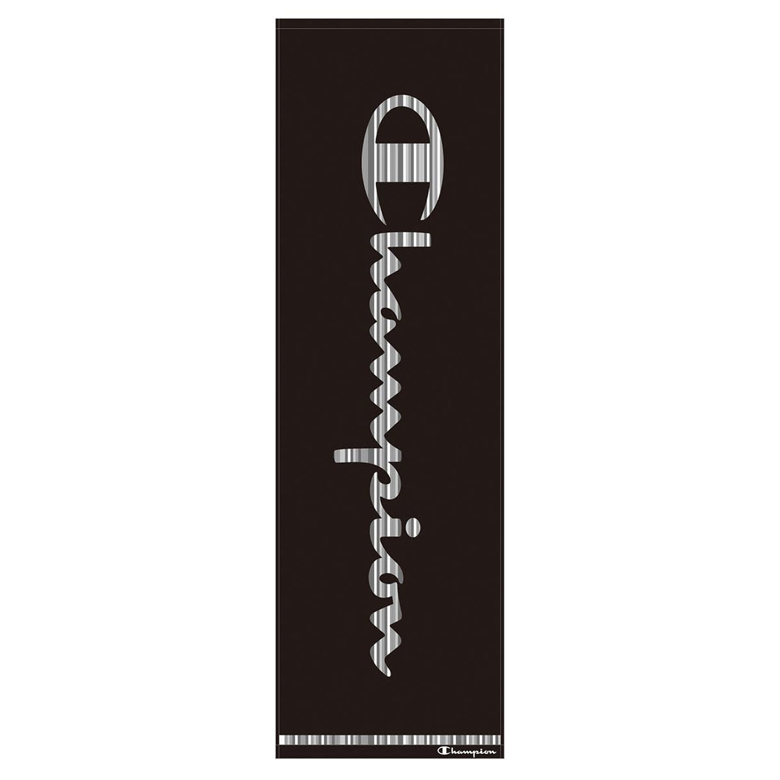 Marushin Champion Sports Towel 34x110cm Mix Script Black