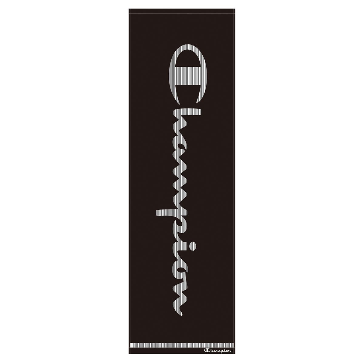 Marushin Champion Sports Towel 34x110cm Mix Script Black