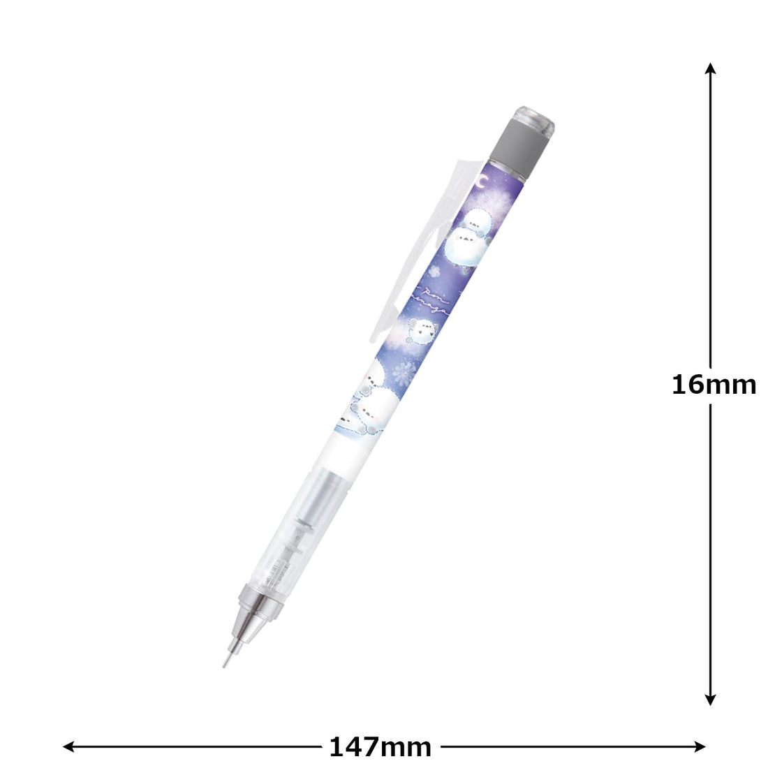 Kamiojapan Monograph Mechanical Pencil, Ponpon Shimaenaga 0.5mm, 228375