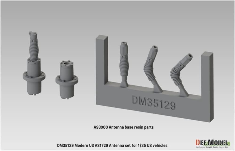 DEF.MODEL 1/35 Scale Model Antenna and Base Set for Modern US Military