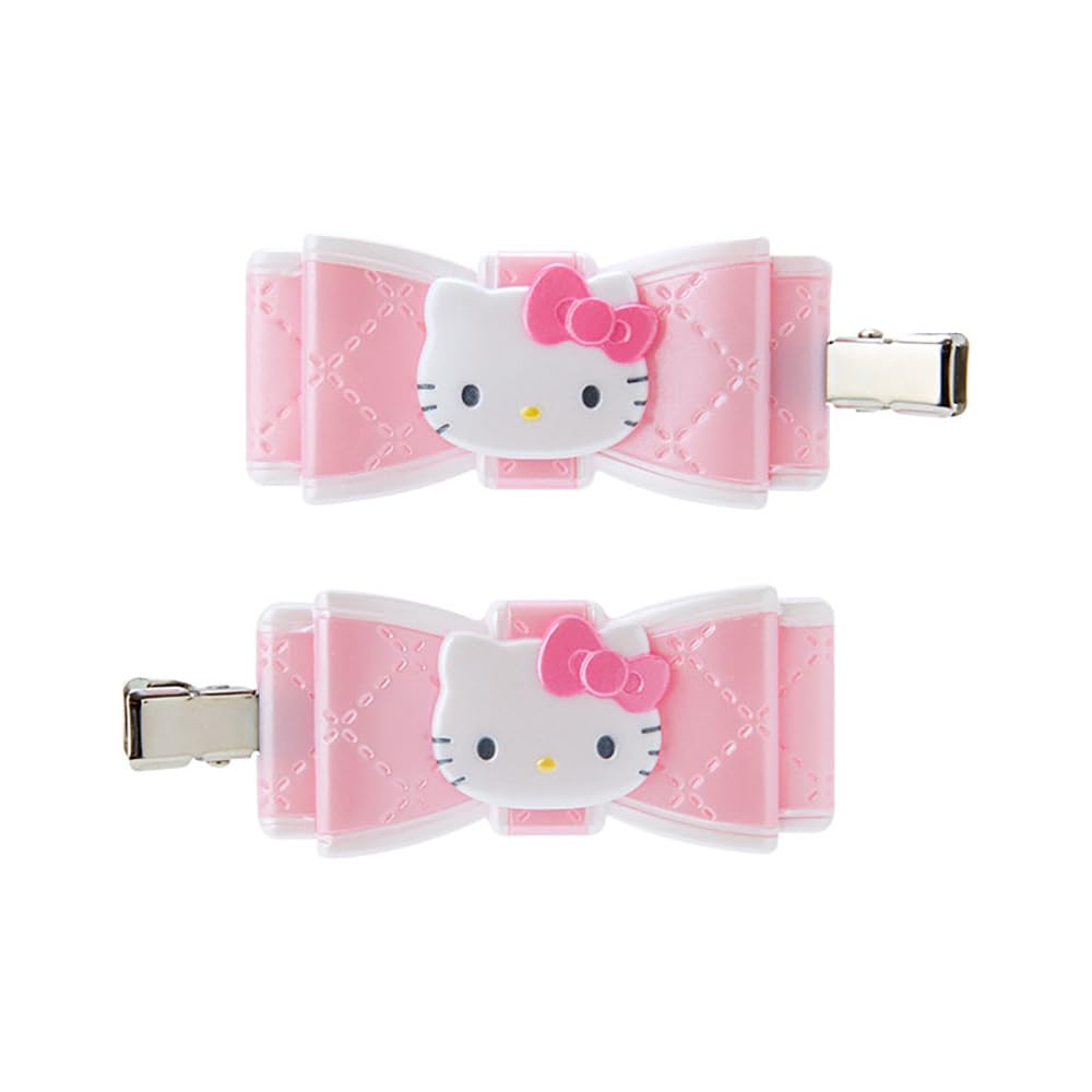 SANRIO Hello Kitty Quilted Bow Hair Clip 2.5x5.5cm