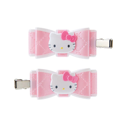 SANRIO Hello Kitty Quilted Bow Hair Clip 2.5x5.5cm