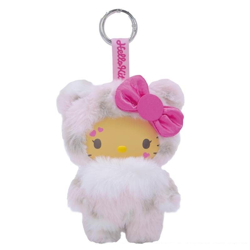 Nakajima Corporation Fine Face Mini Hello Kitty Pink Leopard Mascot 14cm