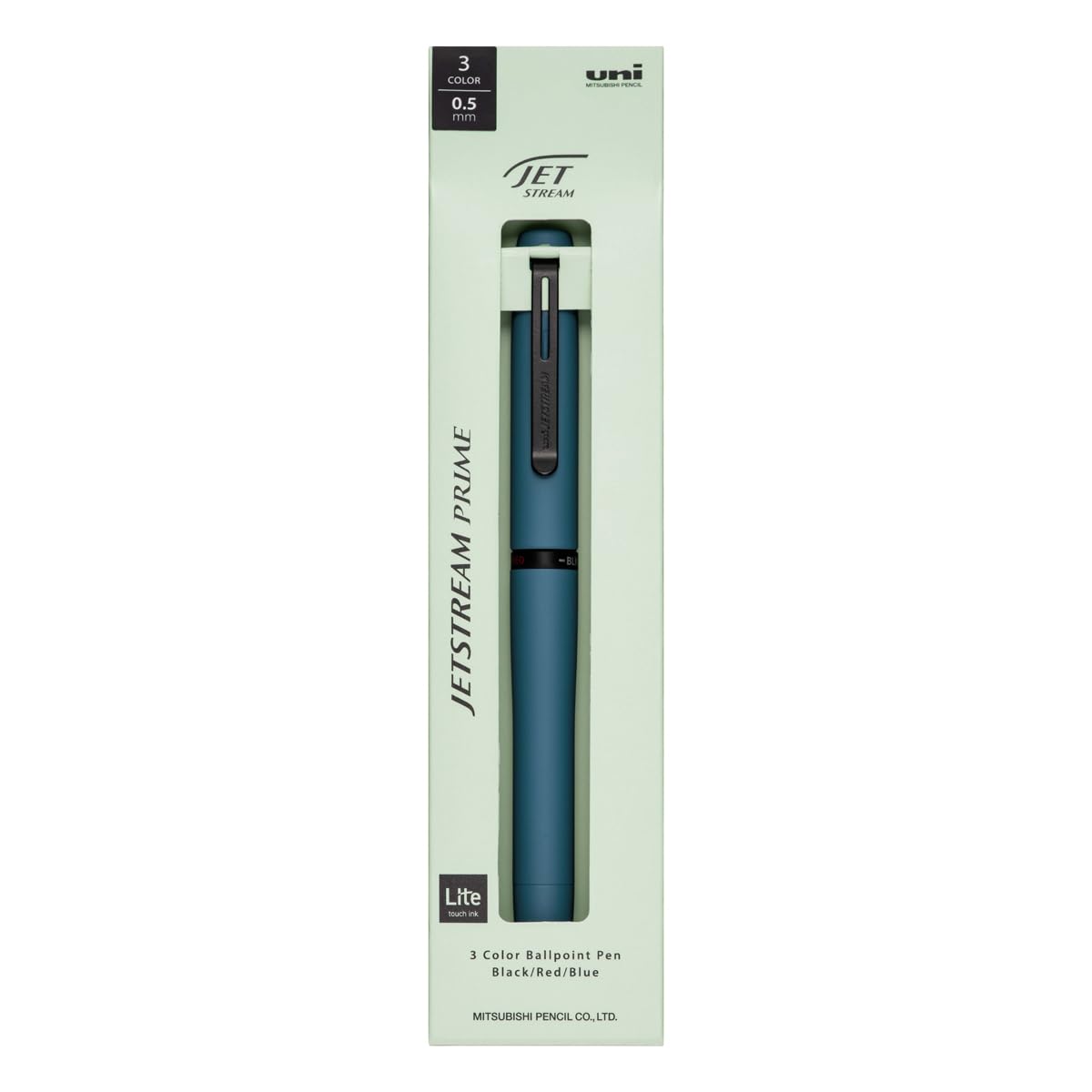 Mitsubishi Pencil Jetstream Prime 3-Color Ballpoint Pen Ivy Green