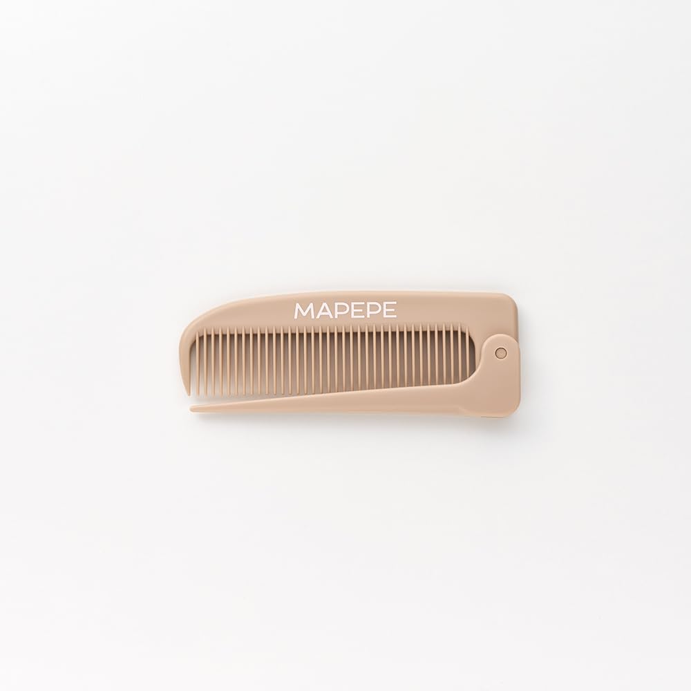 MAPEPE Compact Pocket Comb Latte Beige for Effortless Styling