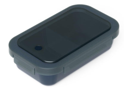 Asvel Bento Box with Integrated Seal 650ml Black Freezable