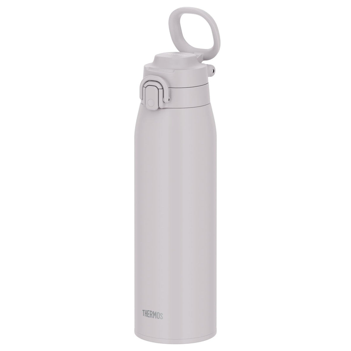 THERMOS Vacuum Insulated Travel Mug with Carry Loop 1L Light Gray