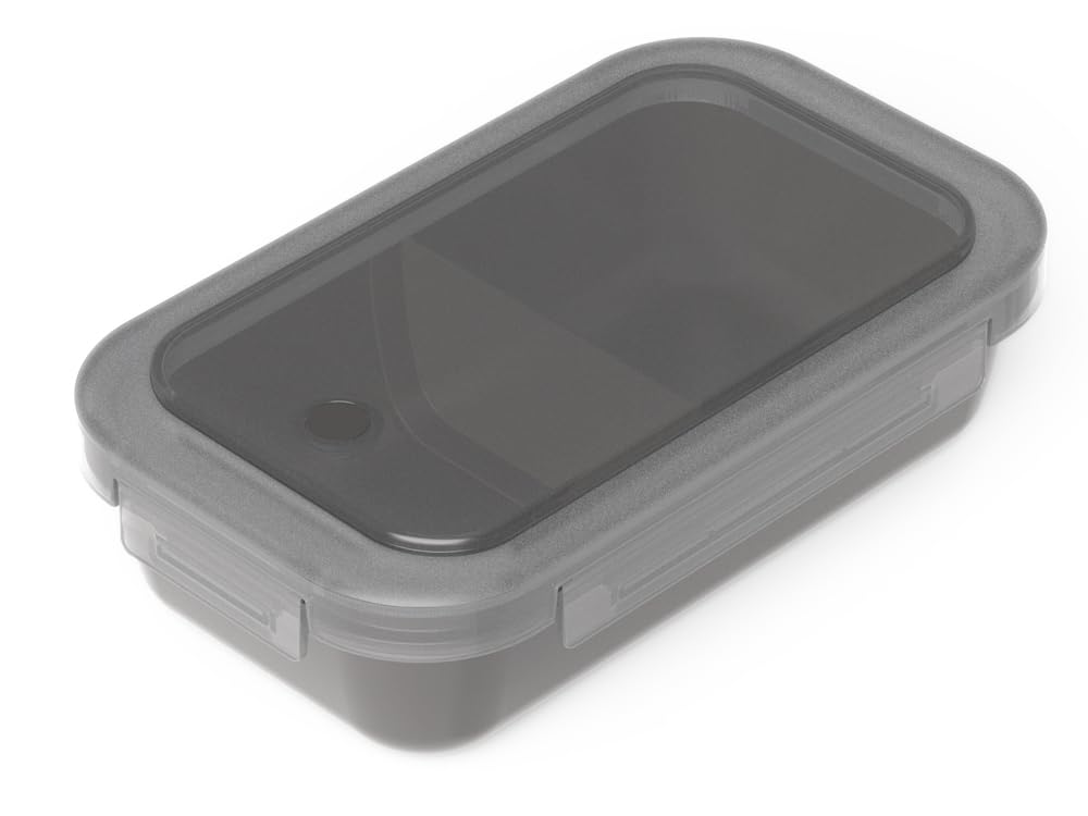Asvel Bento Box with Integrated Packing 650ml Gray