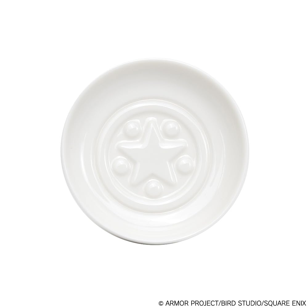 SQUARE ENIX Smile Slime Japanese Series Floating Soy Sauce Plate, Tiny Medal 8 × 1.8 cm