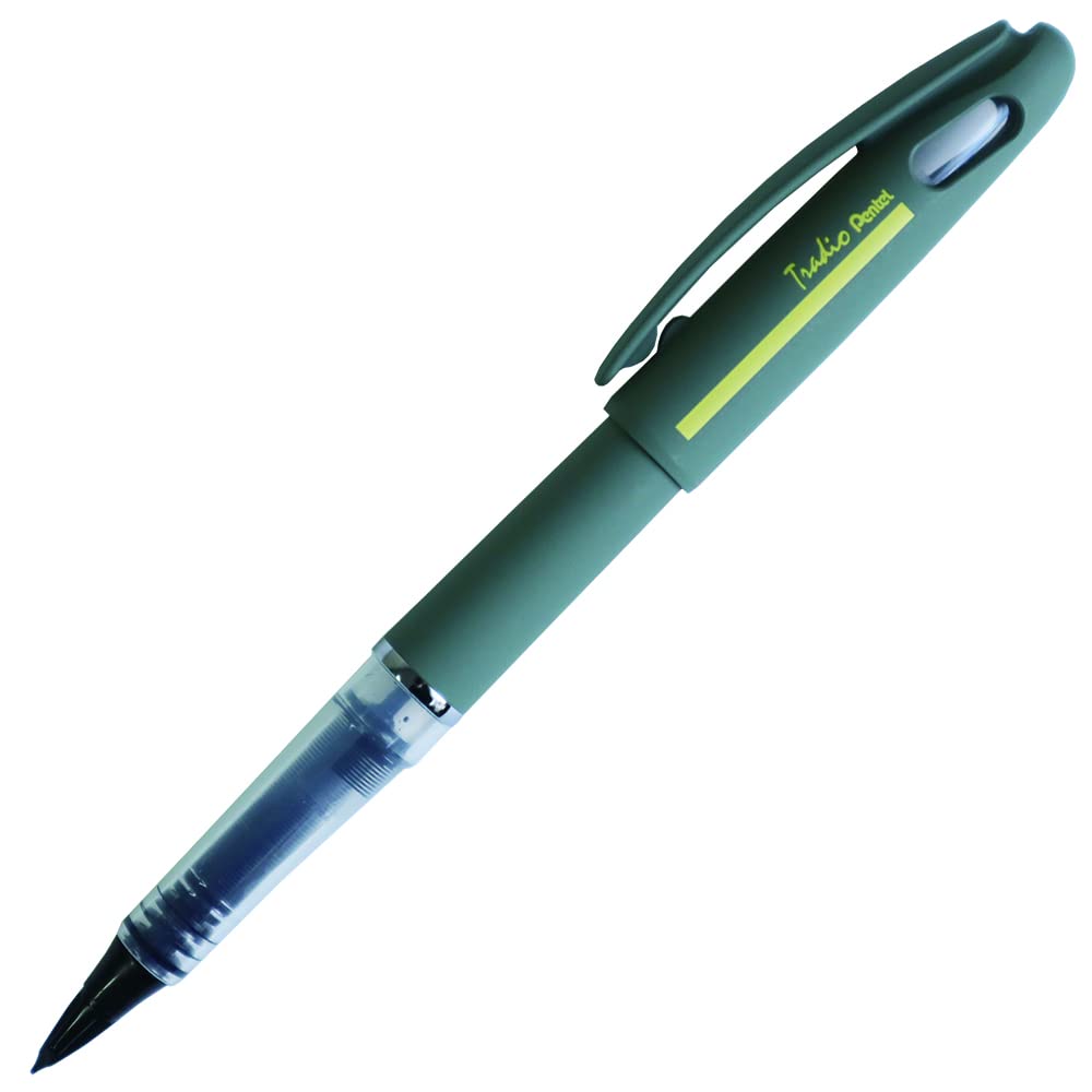 Pentel Kitera Traditional Plaman Fountain Pen Euro Size in Khaki
