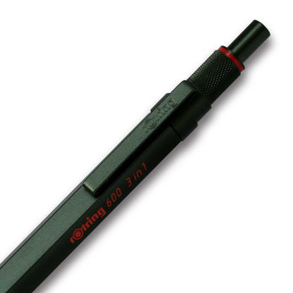 Rotring 600 3-in-1 Camouflage Green Mechanical Pencil
