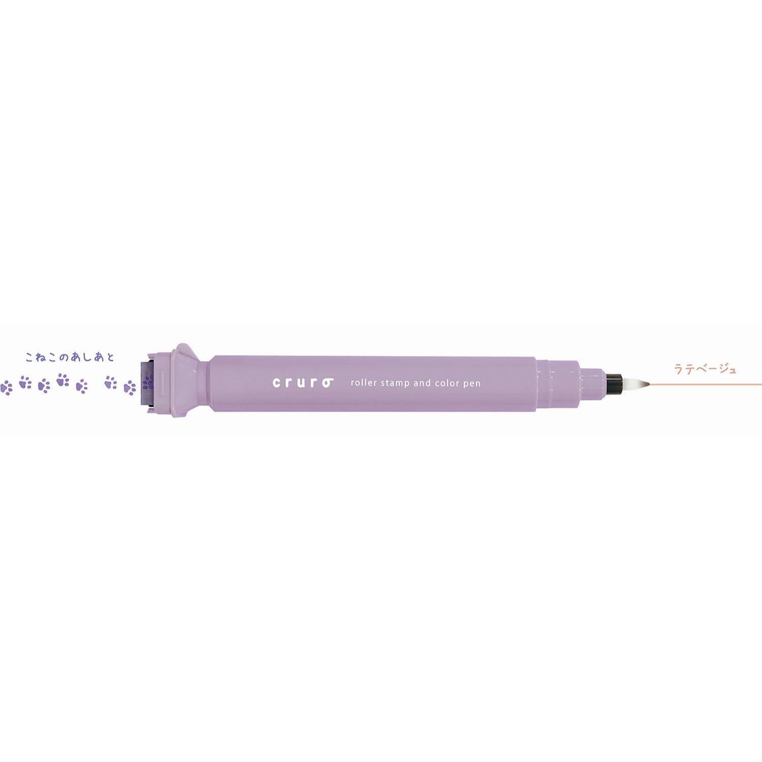 Kutsuwa Stamp Pen Kururo Pale Lavender for Easy Marking
