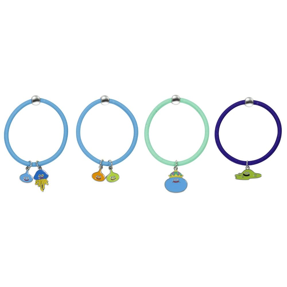 SQUARE ENIX Smile Slime Hair Tie Set of 4 Featuring Slime Friends