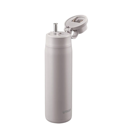 TIGER Stainless Steel Water Bottle 750ml with Straw and Dishwasher Safe