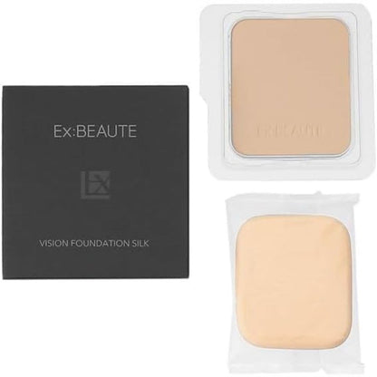 Ex:BEAUTE Silk Powder Foundation Refill 10g for Flawless Finish