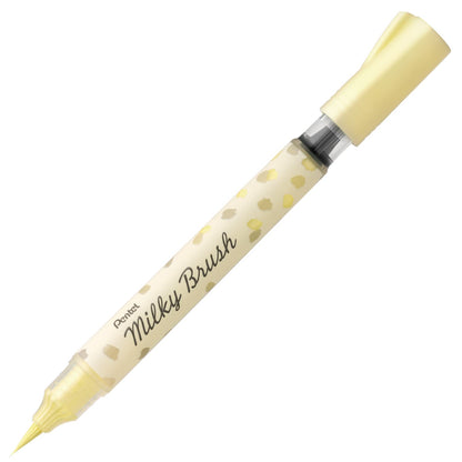 Pentel Milky Brush Pastel Yellow Marker for Creative Art