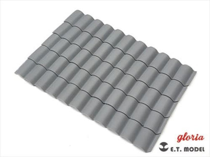 E.T Model 1/35 WWII Diorama Roof Tiles Pantile Type Model Parts