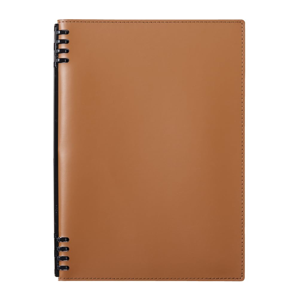 Kingjim Teffleune Leather Notebook B5 Camel for Everyday Use