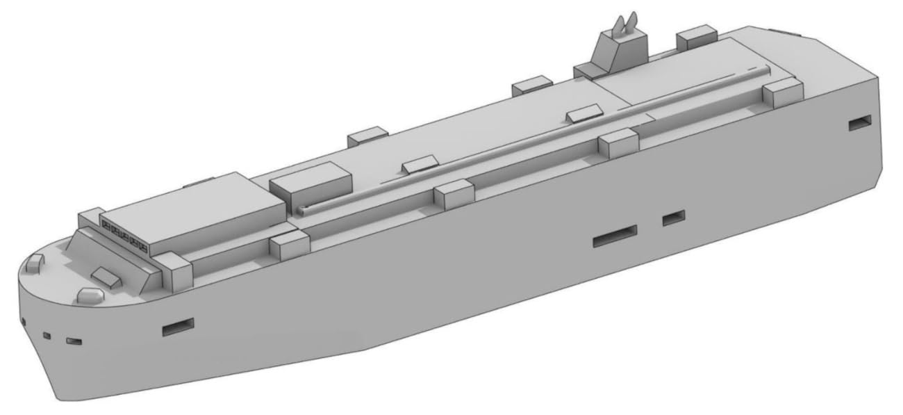Modelium 1/2500 Scale Automobile Transport Ship Resin Kit