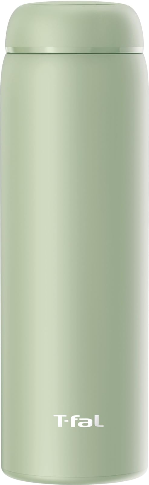 T-Fal Slim Stainless Steel Water Bottle 450ml for Hot and Cold Beverages