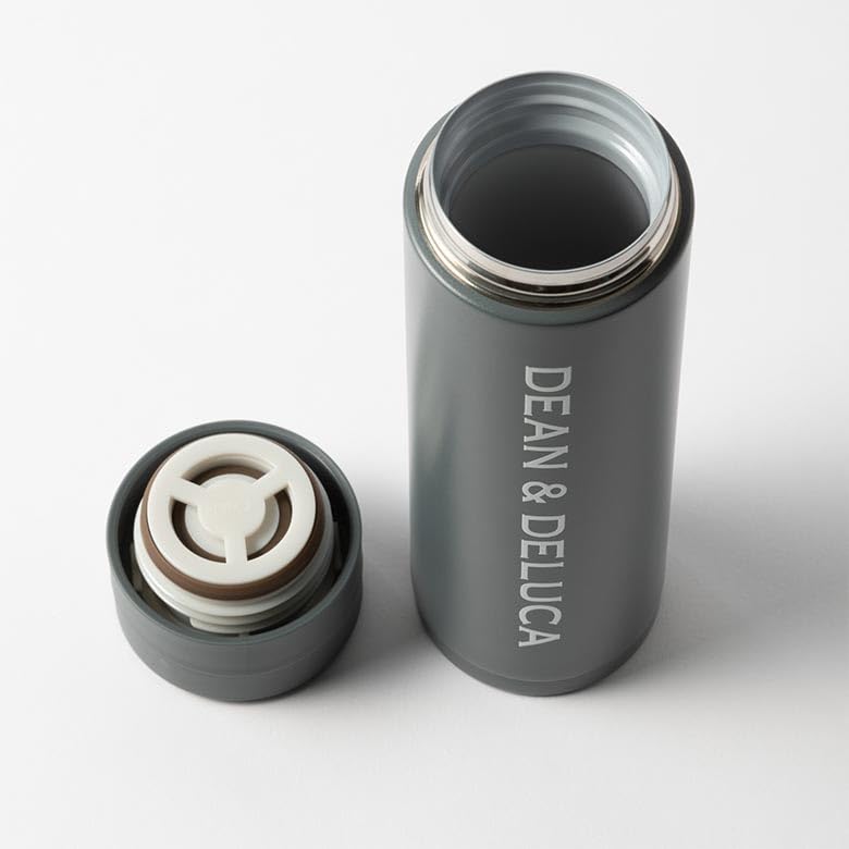 DEAN &amp; DELUCA Screw Bottle Ceramic Coated Gray 300ml