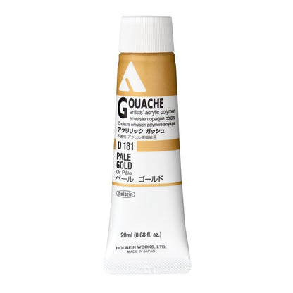 HOLBEIN Acrylic Gouache D181 20ml Pale Gold Artist Paint