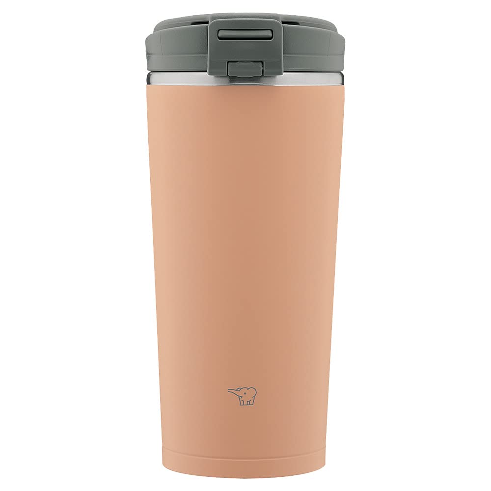 ZOJIRUSHI Carry Tumbler 300ml Portable Flip Type Cinnamon Beige