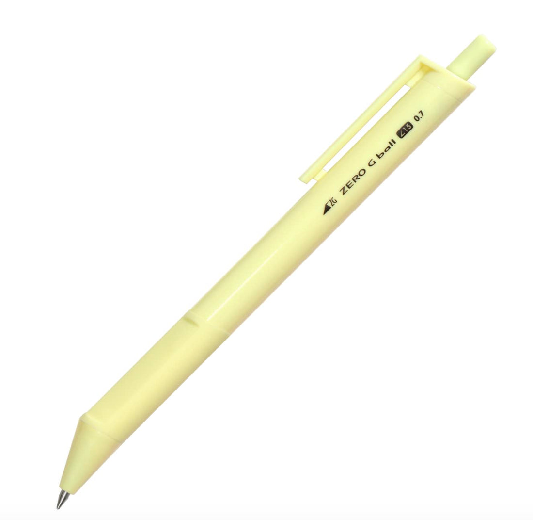 Zero G Ball 15 Degree Yellow Oil-Based Ballpoint Pen 0.7mm