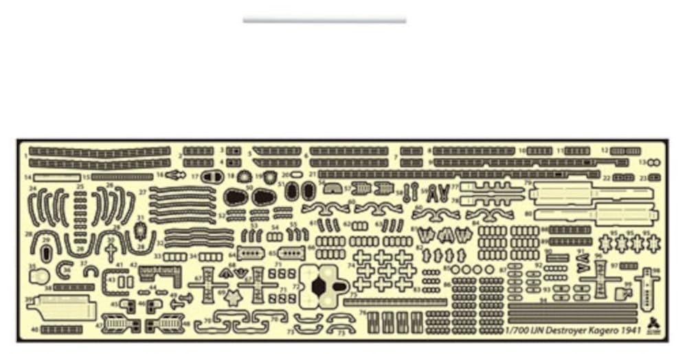 Tetra Model 1/700 Scale Parts Set for Japanese Destroyer Yukikaze
