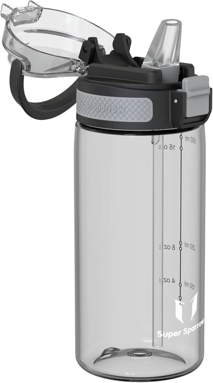Super Sparrow 500ml Water Bottle with Straw BPA-Free
