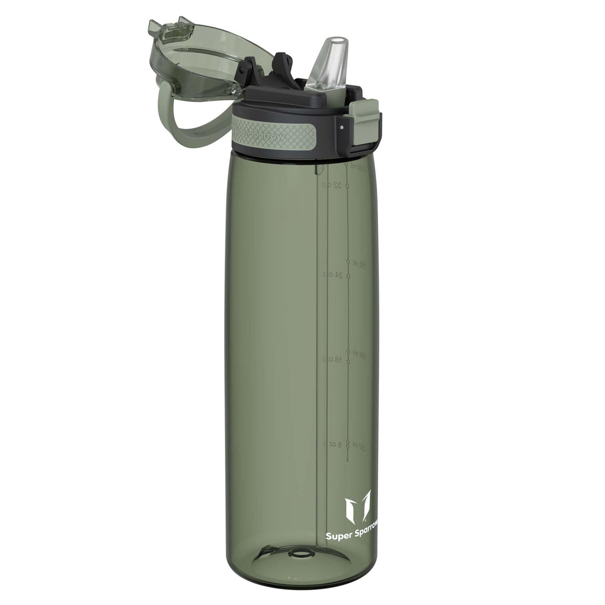 Super Sparrow 1L Water Bottle with Straw BPA-Free Tritan Design