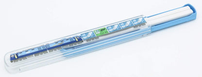 OSK Bento Box Set with Chopsticks Blue 19.5cm Made in Japan