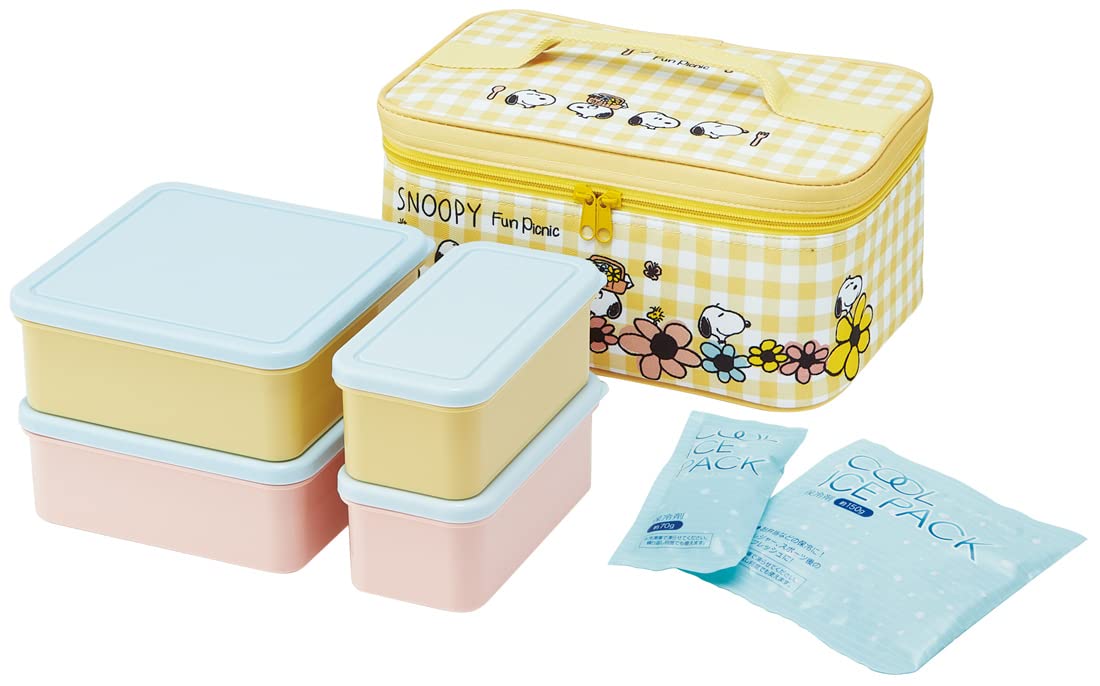 Skater Picnic Bento Box with Insulated Bag and Ice Pack 3300ml