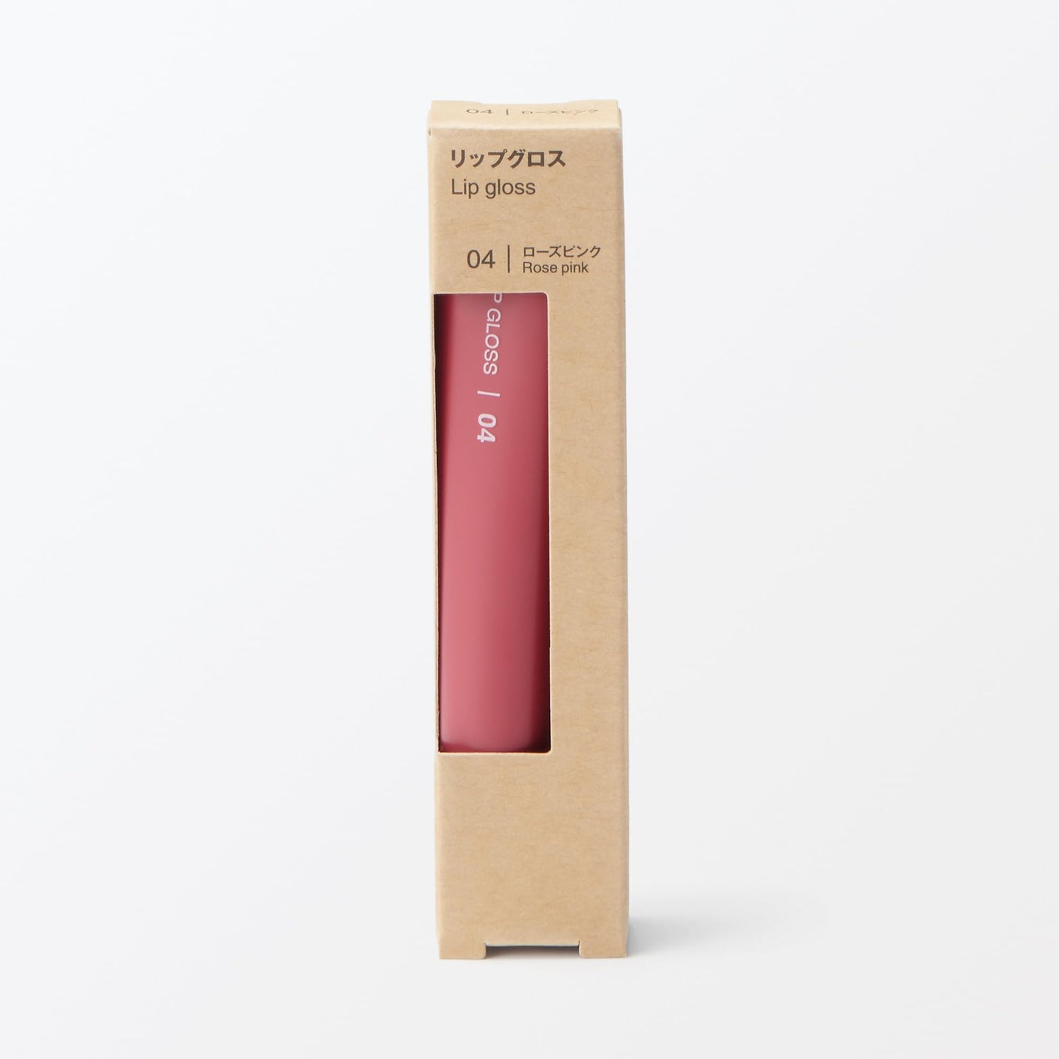 Mujirushiryouhin Lip Gloss Rose Pink 10.5g for a Luminous Shine