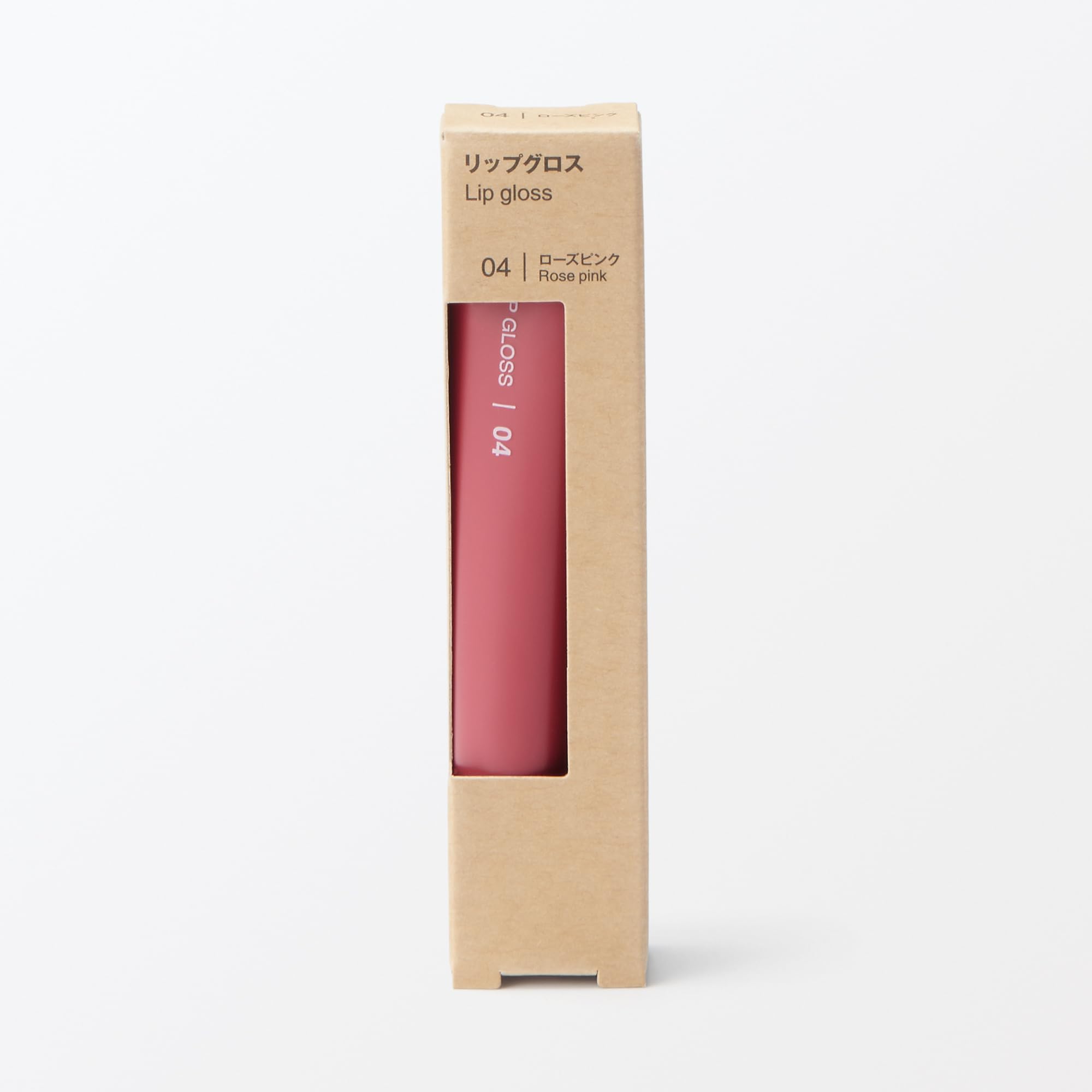 Mujirushiryouhin Lip Gloss Rose Pink 10.5g for a Luminous Shine