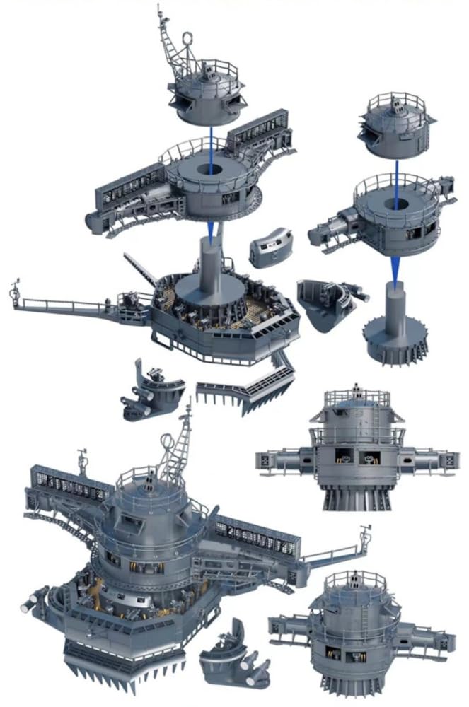 Bunker Studio 1/700 Scale Model Parts for Japanese Battleship Yamato