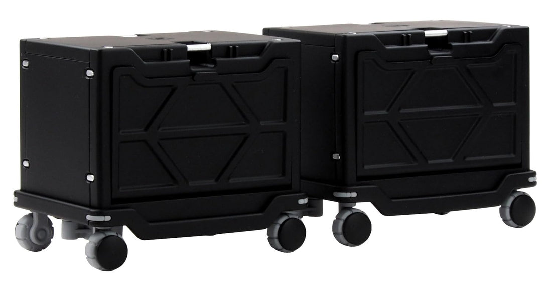 M.I.Molde HAKOBU Cart and Container 2 Pack Set Black Version 1/12 Scale Model