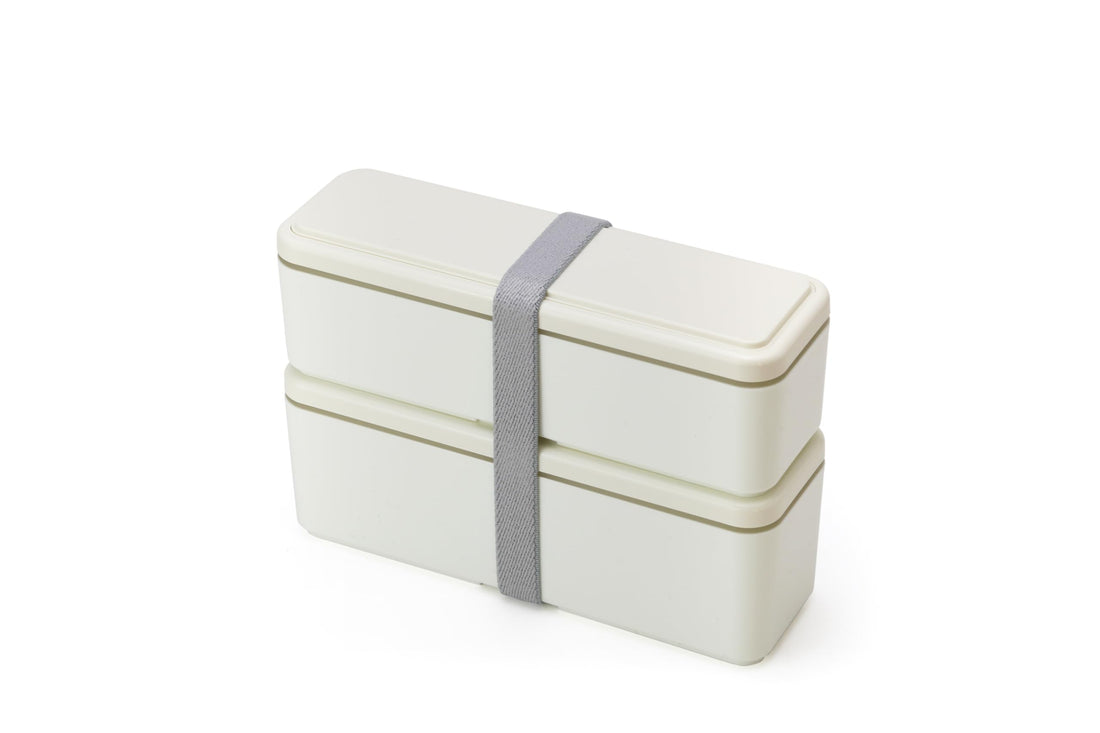 Miyoshi Seisakusho GEL-COOL Lunch Box with Integrated Ice Pack Slim Fit White