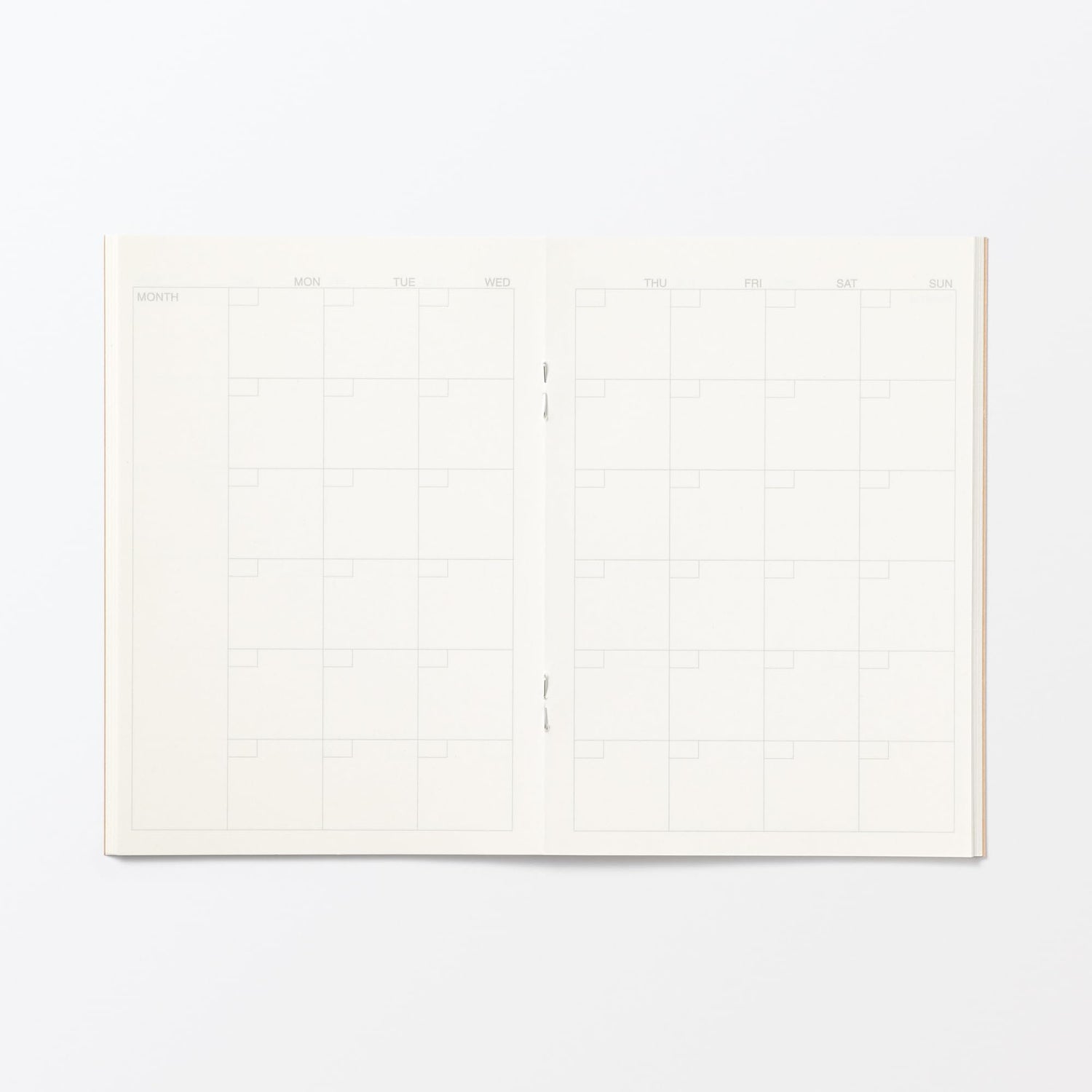 MUJI Monthly Planner A6 with 32 Pages for Easy Organization