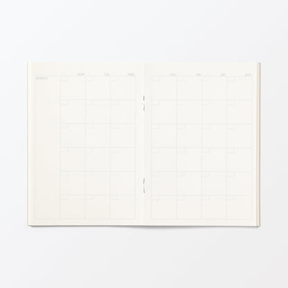 MUJI Monthly Planner A6 with 32 Pages for Easy Organization