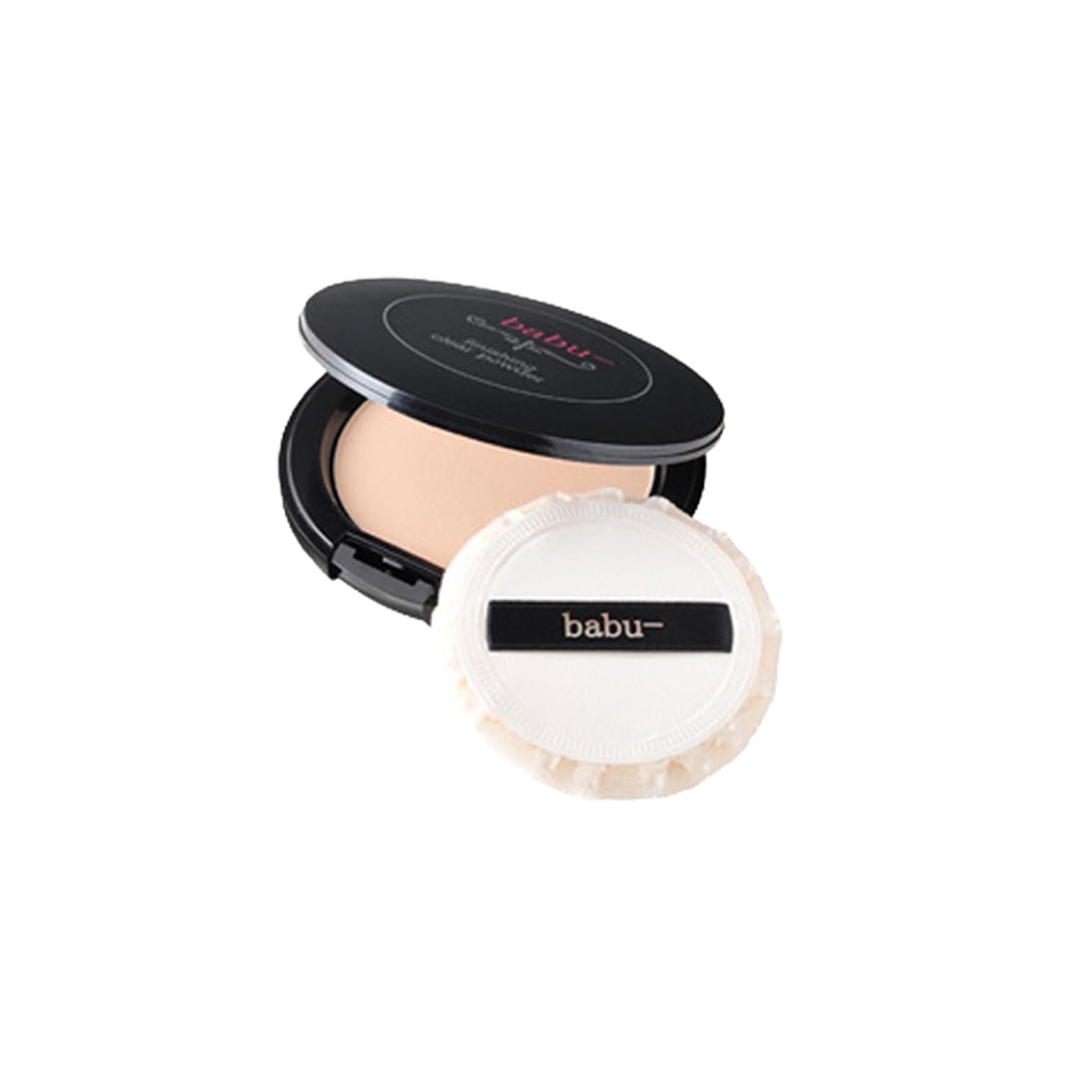 babu-beauté Finishing Clear Powder Compact Set with Puff 14g