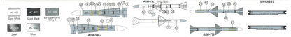 MENG 1/48 Scale Model Parts for US Military Air-to-Air Missiles