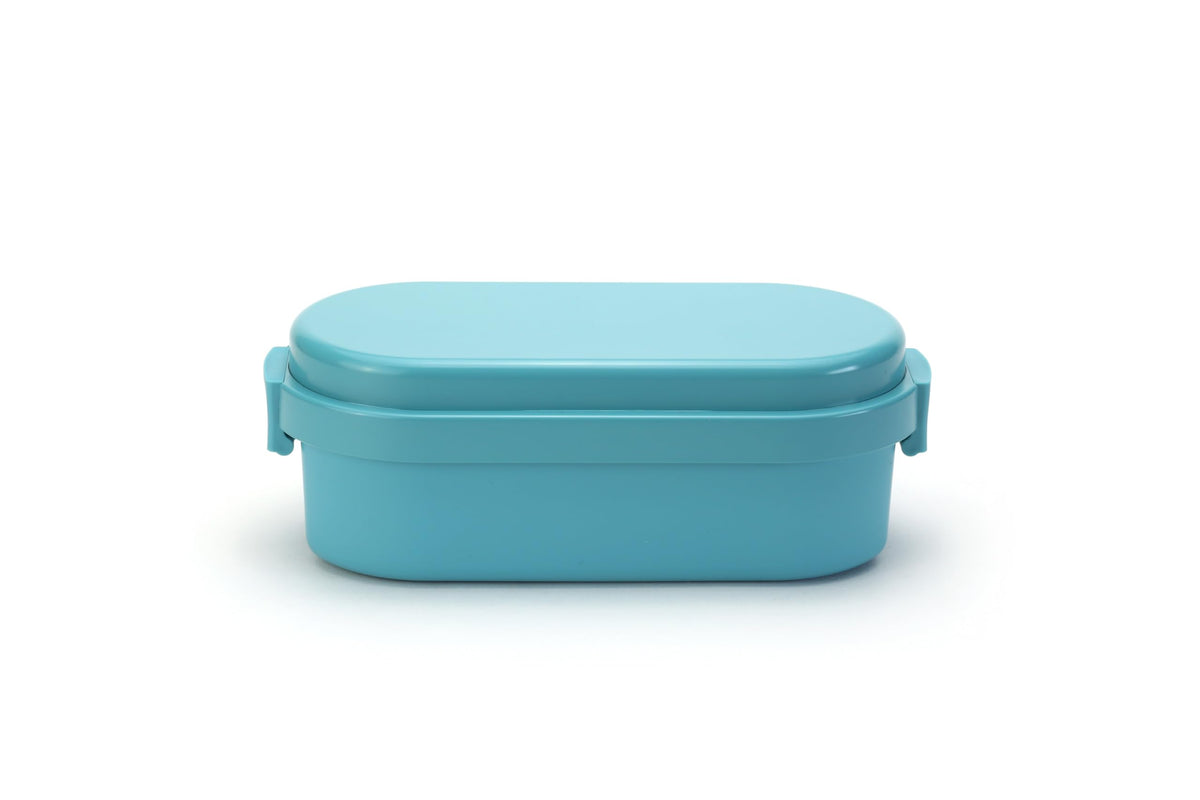 Miyoshi Seisakusho GEL-COOL Lunch Box with Integrated Ice Pack in Macaron Blue