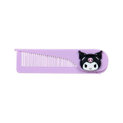 SANRIO Folding Comb Featuring Kuromi for Easy Styling